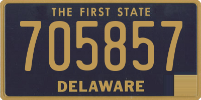 DE license plate 705857