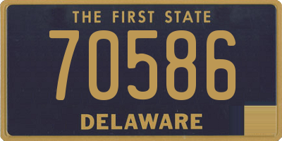 DE license plate 70586