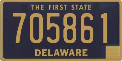 DE license plate 705861