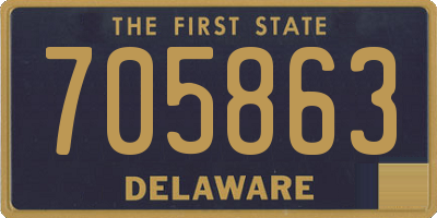 DE license plate 705863