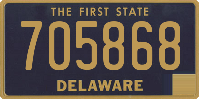 DE license plate 705868