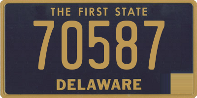 DE license plate 70587