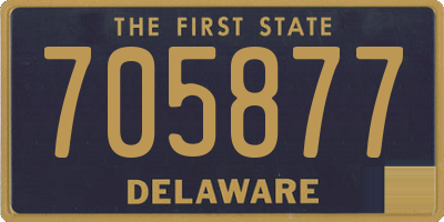 DE license plate 705877