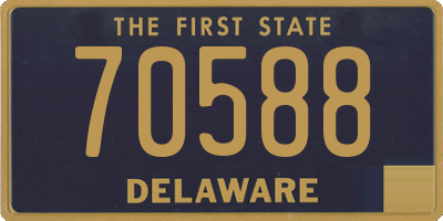 DE license plate 70588
