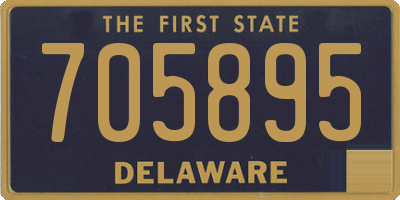 DE license plate 705895