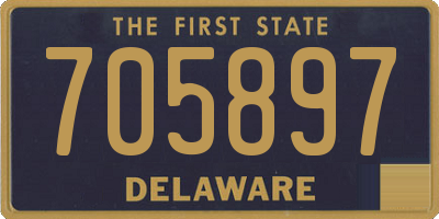 DE license plate 705897