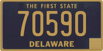 DE license plate 70590