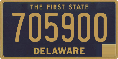 DE license plate 705900