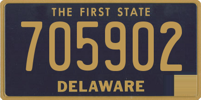 DE license plate 705902