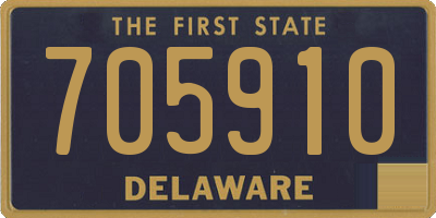DE license plate 705910