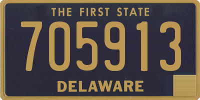 DE license plate 705913