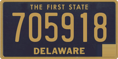 DE license plate 705918