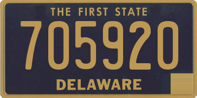 DE license plate 705920