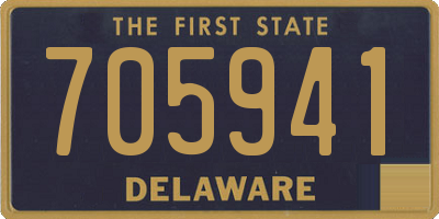 DE license plate 705941