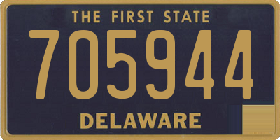 DE license plate 705944