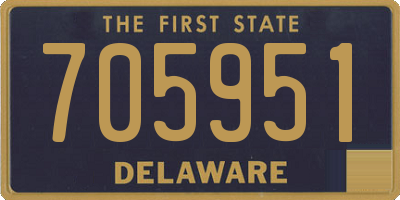 DE license plate 705951