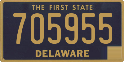 DE license plate 705955