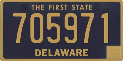 DE license plate 705971