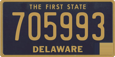 DE license plate 705993