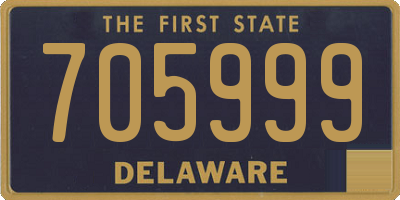 DE license plate 705999