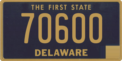 DE license plate 70600