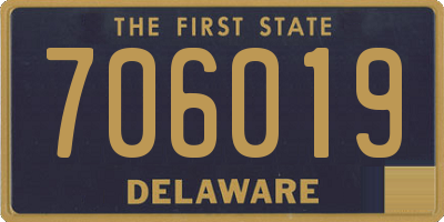 DE license plate 706019