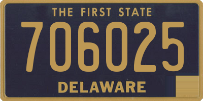 DE license plate 706025