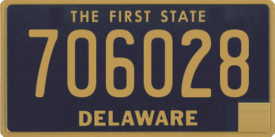 DE license plate 706028