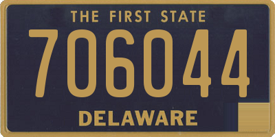 DE license plate 706044