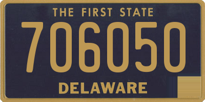 DE license plate 706050