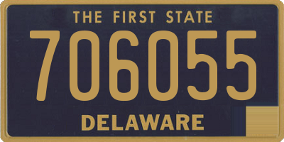 DE license plate 706055