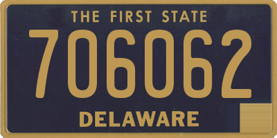 DE license plate 706062