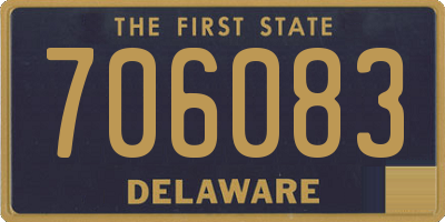 DE license plate 706083