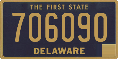 DE license plate 706090