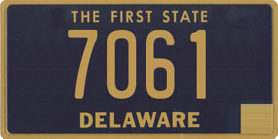 DE license plate 7061