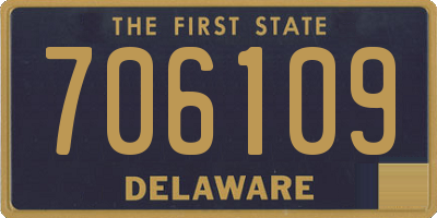 DE license plate 706109