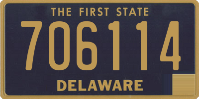 DE license plate 706114