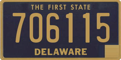 DE license plate 706115