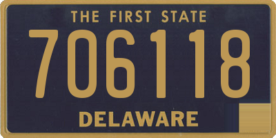 DE license plate 706118