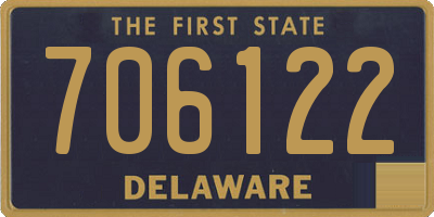 DE license plate 706122