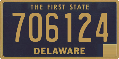DE license plate 706124