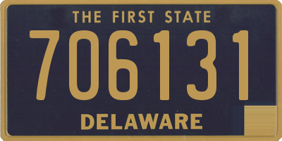DE license plate 706131