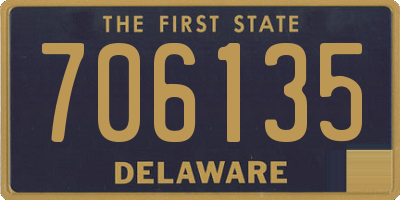 DE license plate 706135