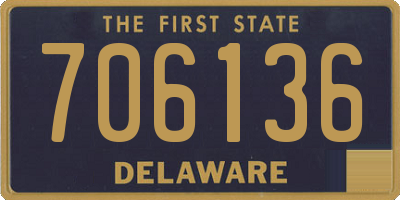 DE license plate 706136