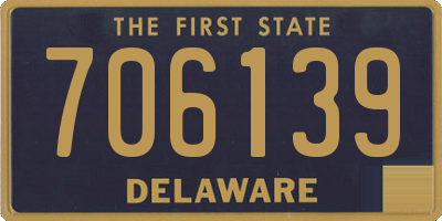 DE license plate 706139