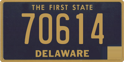 DE license plate 70614
