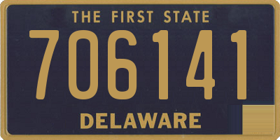 DE license plate 706141