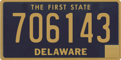 DE license plate 706143