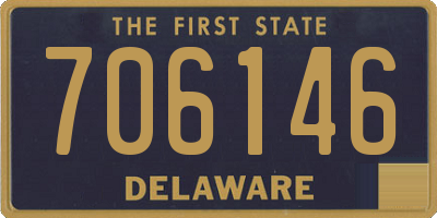 DE license plate 706146