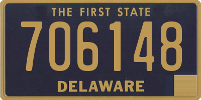 DE license plate 706148